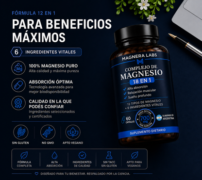 MAGNERA LABS – COMPLEJO DE MAGNESIO 18 EN 1